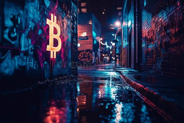 Arte callejero urbano que presenta un vibrante diseño de telaraña pintado en un arco cerrado, que combina la arquitectura tradicional con la cultura efímera del grafiti.