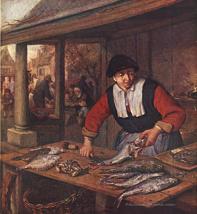 Adriaen van Ostade | The Fishwife c. 1672 Oil on canvas, 29 x 26,5 cm Szépművészeti Múzeum, Budapest
