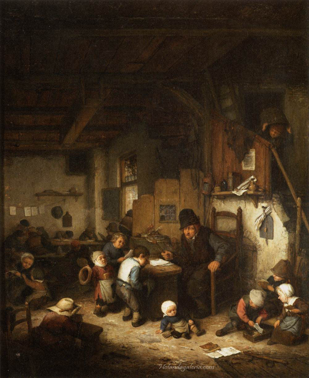 Adriaen van Ostade | The School Master 1662 Oil on wood, 40 x 33 cm Musée du Louvre, Paris